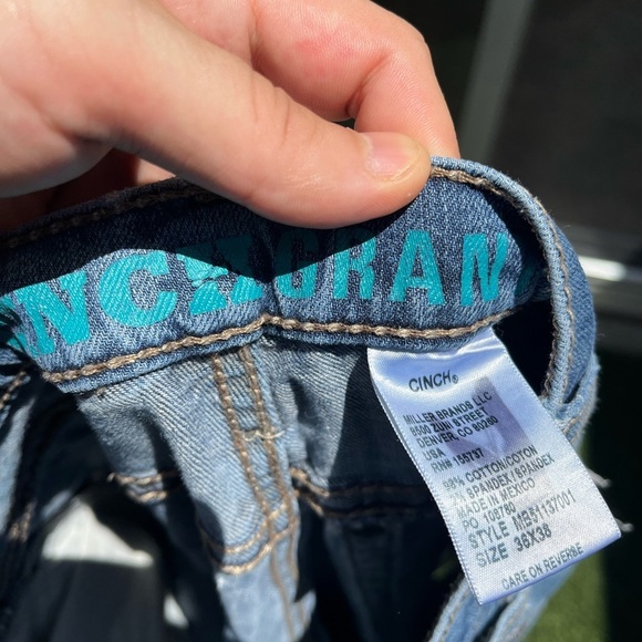 VTG 00’s Cinch Distressed Mens Blue Jeans - Picture 8 of 8